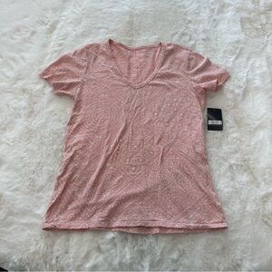 Lucky Brand Light Pink Short Sleeve Tee